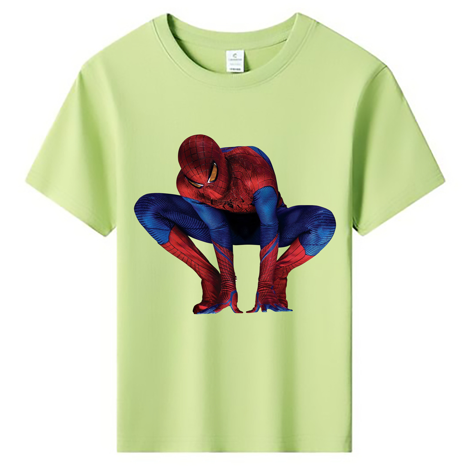 （画像用） Spider Man スパイダーマン 綿100％キッズTシャツ（フロントプリント）